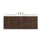 James Martin Vanities Amberly 60in Single Vanity, Mid-Century Walnut w/ 3 CM White Zeus Top 670-V60S-WLT-3WZ - alternate 5